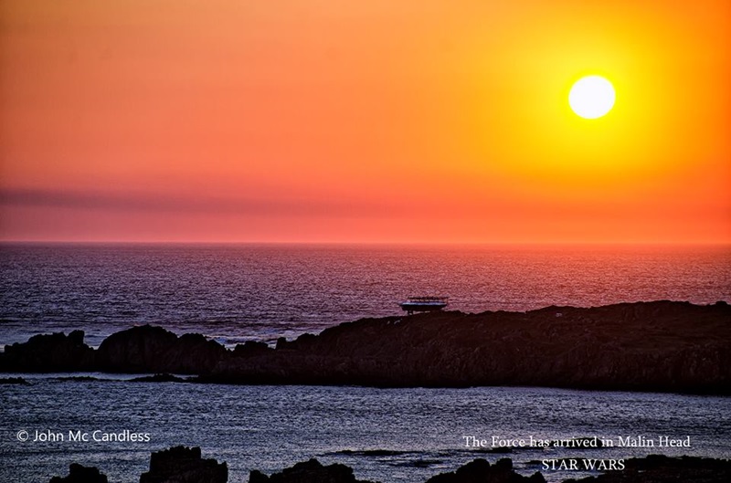 Millennium Falcon at Sunset ~ Malin Head, Ireland. Image: John Mc Candless: Joe.ie